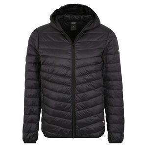 Daunenjacke, gesteppt, unifarben, wasserabweisend, für Herren, schwarz, L bei Karstadt Sports Online