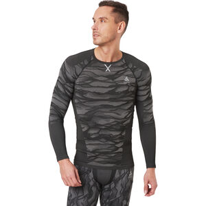 Langarmshirt "Crew Neck", Funktionsmaterial, für Herren, grau/schwarz, S bei Karstadt Sports Online