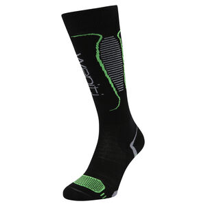 Skistrümpfe "W06", Merino Comfort, Wadenprotektor, Elastikeinsatz, schwarz/neongrün, 42-44 bei Karstadt Sports Online