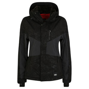 Skijacke "Coral", wasserdicht, atmungsaktiv, Print, Schneefang, für Damen, schwarz/grau, L bei Karstadt Sports Online