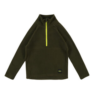 Langarmshirt, Fleece, Stehkragen, für Kinder, khaki, 176 bei Karstadt Sports Online