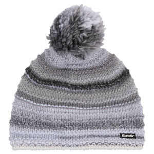 Mütze "Mikata Pompon", Strick, Woll-Anteil, Bommel, Fleecefutter, grau bei Karstadt Sports Online