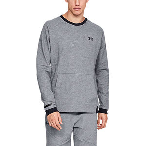 Sweatshirt "Unstoppable Double Knit Crew", atmungsaktiv, Kängurutasche, für Herren, grau meliert, S bei Karstadt Sports Online