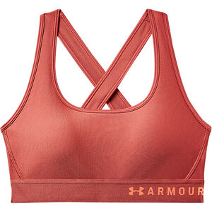 HeatGear® Sport-BH "Armour Mid Crossback" atmungsaktiv, doppelschichtig, für Damen, hellrot, L bei Karstadt Sports Online