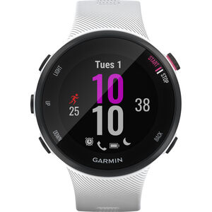 GPS Laufuhr "Forerunner 45S", schlank, Herzfrequenz, Smart Notification, Unfall Benachrichtigung, weiß/schwarz bei Karstadt Sports Online