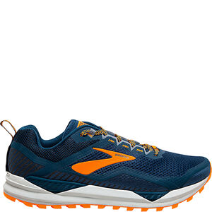 Runningschuh "Cascadia 14", für Trailläufe, hohe Stabilität, für Herren, dunkelblau/orange, 43 bei Karstadt Sports Online