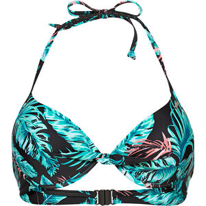 Bikini-Top "Monique", Triangel, mit Bügel, für Damen, schwarz/türkis, 42 bei Karstadt Sports Online