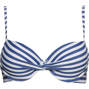 Bikini-Oberteil, gefüttert, mit Bügeln, für Damen, blau/weiß, 42B bei Karstadt Sports Online