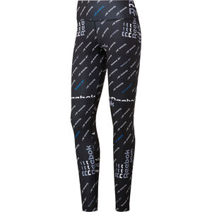 Trainingstight, "Workout Ready Allover Print Tight", für Damen, anthrazit/blau, XS bei Karstadt Sports Online