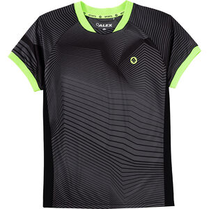 T-Shirt, atmungsaktiv, für Kinder, schwarz/grau/neongrün, 152 bei Karstadt Sports Online