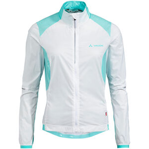 Air Windjacke, Rückentasche, Stretcheinsatz am Rücken, körperbetonter Schnitt, für Damen, weiß/türkis, 40 bei Karstadt Sports Online