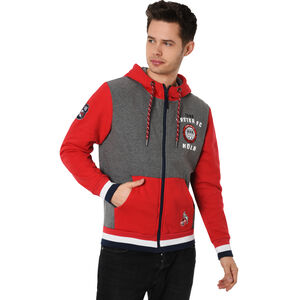 Sweat-Jacke mit Kapuze, Zipper, mehrfarbig, für Herren, XL bei Karstadt Sports Online