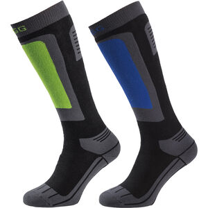 Skisocken, 2er-Pack, für Herren, grau/schwarz, 43-46 bei Karstadt Sports Online