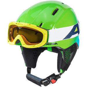Kinder Skihelm Carat Set, grün/blau, 48-52 bei Karstadt Sports Online
