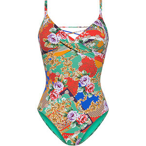 Badeanzug, Allovermuster, für Damen, mehrfarbig, 44B bei Karstadt Sports Online