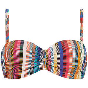 Bikinitop, Streifenmuster, für Damen, mehrfarbig, 44D bei Karstadt Sports Online
