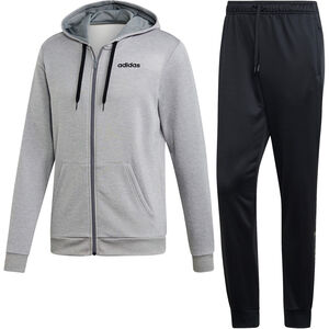Trainingsanzug, French Terry, Kordelzug, für Herren, grau/schwarz, M/S bei Karstadt Sports Online