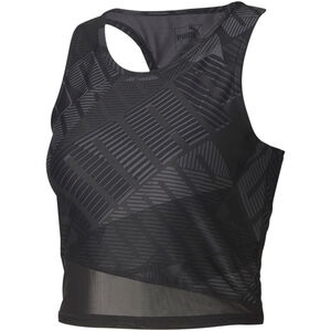 Top, sehr kurz geschnitten, Mesh, für Damen, schwarz, S bei Karstadt Sports Online