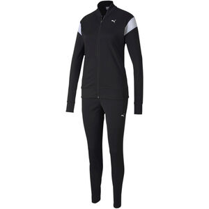 Trainingsanzug, klassisch, tailliert, für Damen, schwarz/silber, M bei Karstadt Sports Online