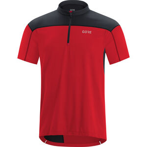 Radtrikot "C3 Zip", leichtes Material, aktive Passform, integrierte Rückentasche, für Herren, rot/schwarz, XXL bei Karstadt Sports Online