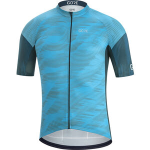 Radtrikot "C3 Knit Design", atmungsaktiv, feuchtigkeitsregulierend, schmale Passform, für Herren, azur/blau, M bei Karstadt Sports Online