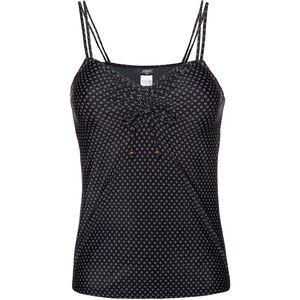 Tankini Oberteil Mitchy, Allover-Muster, Raffung, Zierperlen, für Damen, schwarz/weiß, L bei Karstadt Sports Online
