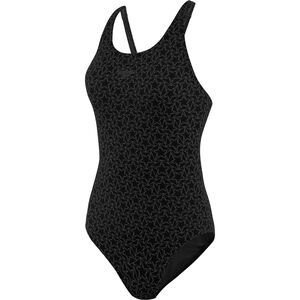 Badeanzug, Muscleback, Allover-Print, für Damen, schwarz/grau, 44 bei Karstadt Sports Online