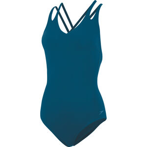 Badeanzug, gekreuzte Träger, für Damen, petrol, 40 bei Karstadt Sports Online