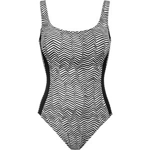 Badeanzug, sportlich, für Damen, schwarz/weiß, 44E bei Karstadt Sports Online
