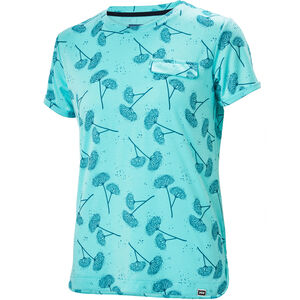 T-Shirt "Lomma", Pusteblumendesign, Brusttasche, für Damen, türkis, M bei Karstadt Sports Online
