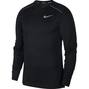 Dri-Fit Langarmshirt "Miler", Mesh-Einsatz, für Herren, schwarz, S bei Karstadt Sports Online