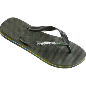 Damen Zehentrenner Brasil Logo, dunkelgrün, 45, , zoom bei Karstadt Sports Online