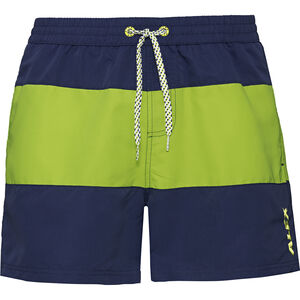 Herren Badeshorts, navy/hellgrün, M bei Karstadt Sports Online