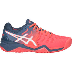 Damen Tennissschuh Gel-Resolution 7 Clay, navy/rot, 43 1/2, , zoom bei Karstadt Sports Online
