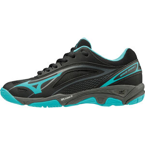 Damen Handballschuh Wave Ghost, schwarz/türkis, 42, , zoom bei Karstadt Sports Online