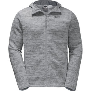 Herren Fleecejacke Aquila Hooded, grau meliert, S bei Karstadt Sports Online