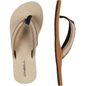 Damen Zehentrenner Natural Strap, beige/schwarz, 39 bei Karstadt Sports Online