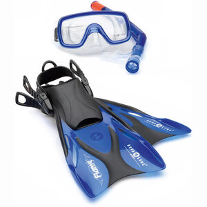 Kinder Schnorchel-Set Proflex Pro X Adj, blau, 27-32 bei Karstadt Sports Online