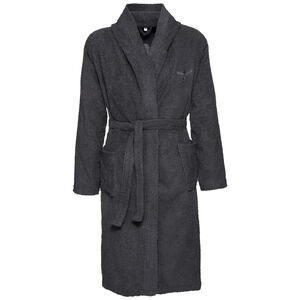 Bademantel mit Kapuze, dunkelgrau, M bei Karstadt Sports Online