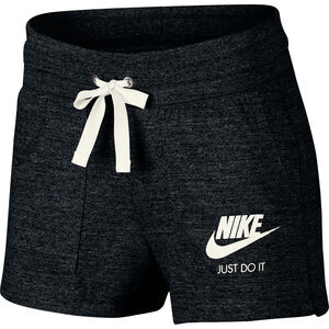 Shorts, Logo-Print, meliert, für Damen, schwarz, XS bei Karstadt Sports Online