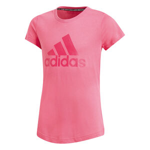 Mädchen T-Shirt Must Haves Bos, neonpink, 140 bei Karstadt Sports Online
