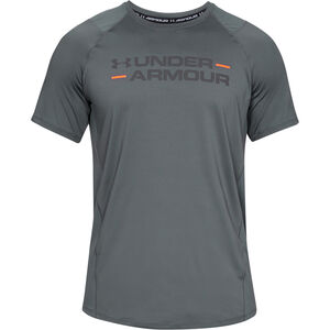 Herren Heatgear T-Shirt MK1 mit Wortmarke, dunkelgrau, L bei Karstadt Sports Online