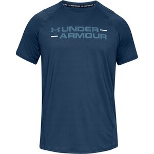 Herren Heatgear T-Shirt Wortmarke, blau, L bei Karstadt Sports Online