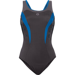Damen Dry-Fast Wettkampf-Badeanzug Clarissa,anthrazit/azur, 40 bei Karstadt Sports Online
