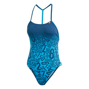 Damen Badeanzug Pro Collab, hellblau/blau, 40 bei Karstadt Sports Online