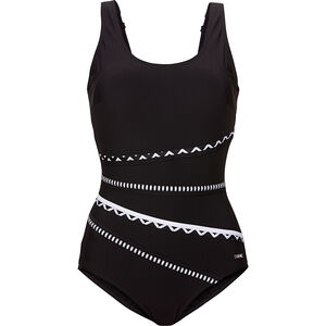 Damen Badeanzug Suki, schwarz/weiß, 48C, , zoom bei Karstadt Sports Online