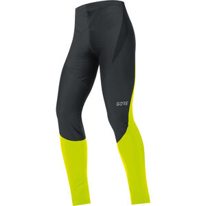 Herren Windstopper® Radtights+ C3 Partial, schwarz/neongelb, XL bei Karstadt Sports Online