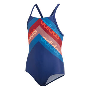 Mädchen Badeanzug Athly Light Graphic, dunkelblau, 128 bei Karstadt Sports Online