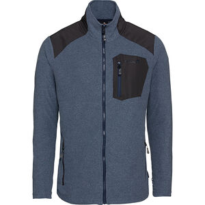 Herren Fleecejacke Edgar, stahlblau/schwarz, 3XL bei Karstadt Sports Online