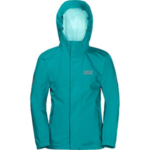 Outdoorjacke "Pine Creek", Kapuze, wasserdicht, für Kinder,, grüntürkis, 128 bei Karstadt Sports Online